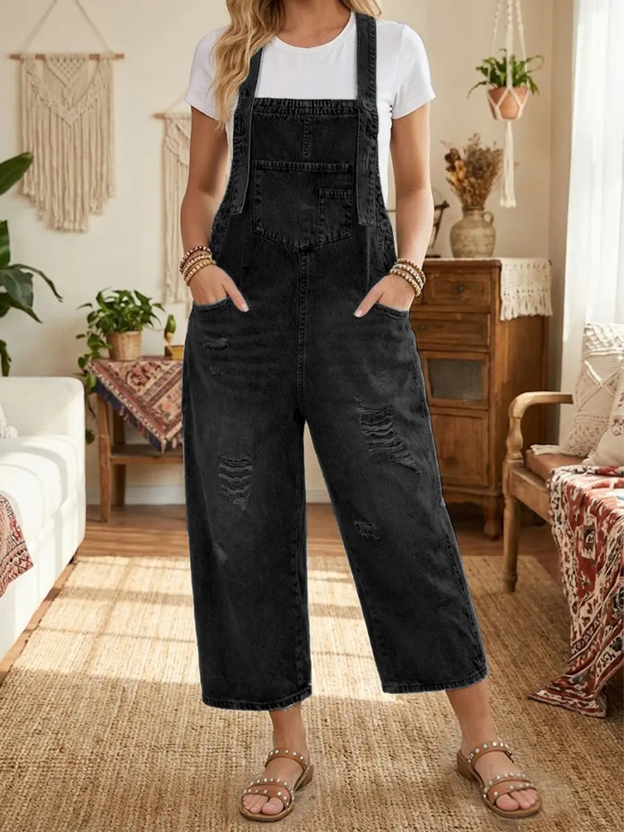 Aurevia | Vintage-look denim dungarees
