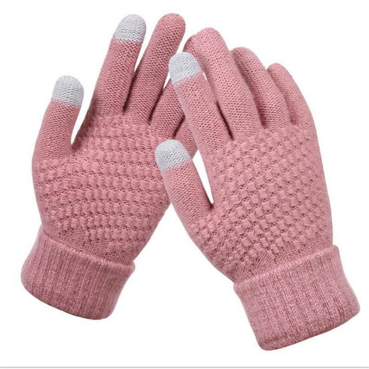 Gestrickte Touchscreen-Handschuhe für Damen