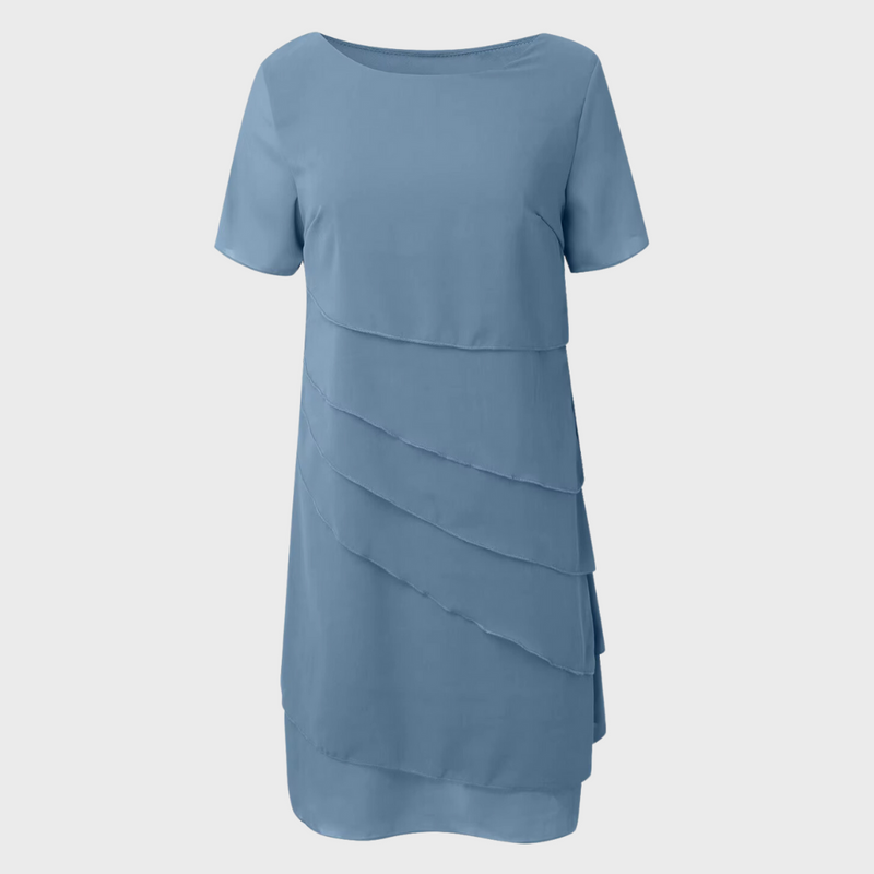 Elara™ - Layered Chiffon Dress