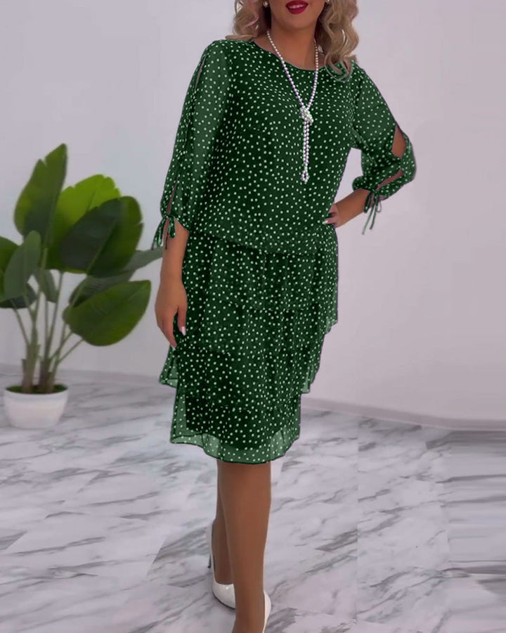 Tilly - Polka Dot Tiered Dress