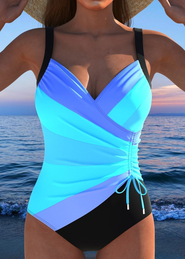 Éloria - Elegant swimsuit with colorful pattern