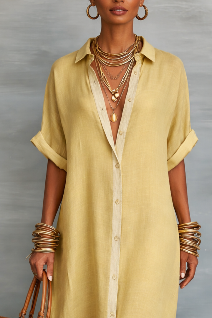 Manelle™ | Maxi Dress with Minimalist Design