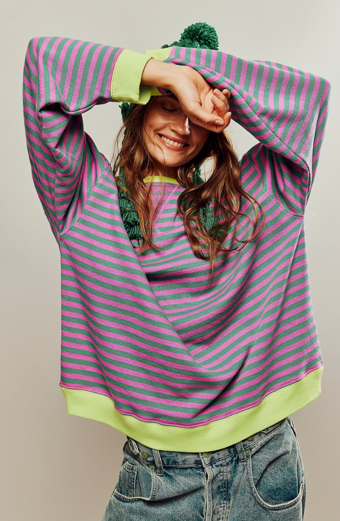 Amelia - Oversized Striped Jumper