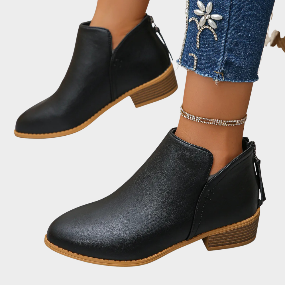 Oakley | Low-Heel Ankle Boots