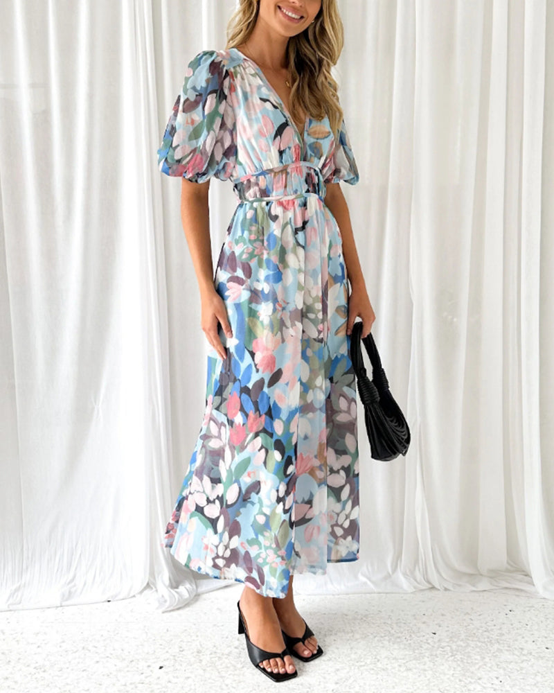 Sofie™ - Elegant Floral Dress