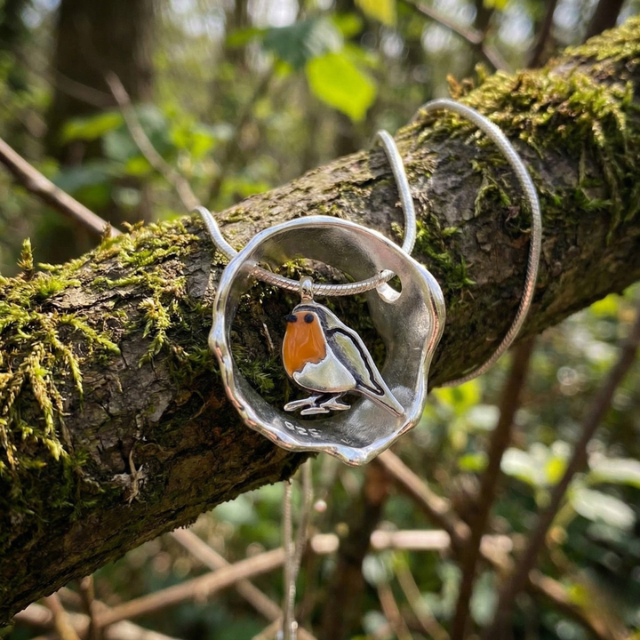 Handcrafted Elegant Bird Collar