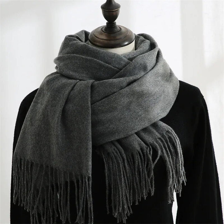 Designer-Schal mit Quasten | Warmer und weicher Kaschmir
