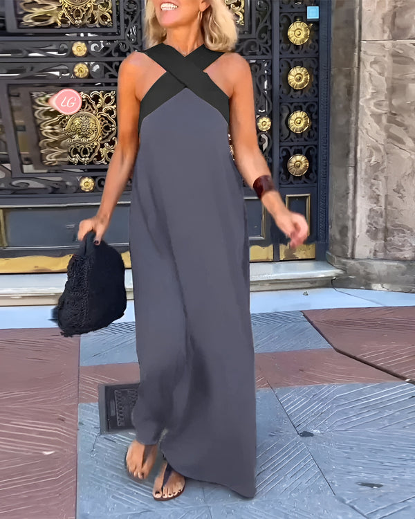 Delphine™ - Elegant Crossover Dress