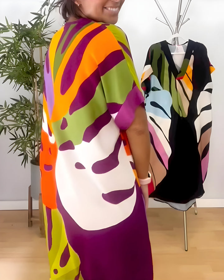 Rianna - Dress with abstract print