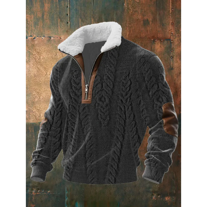 SILVORO | Fleece pullover with high collar