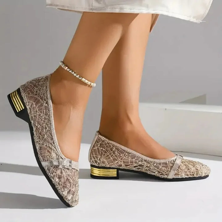 Women's Casual Lace and Mesh Slippers