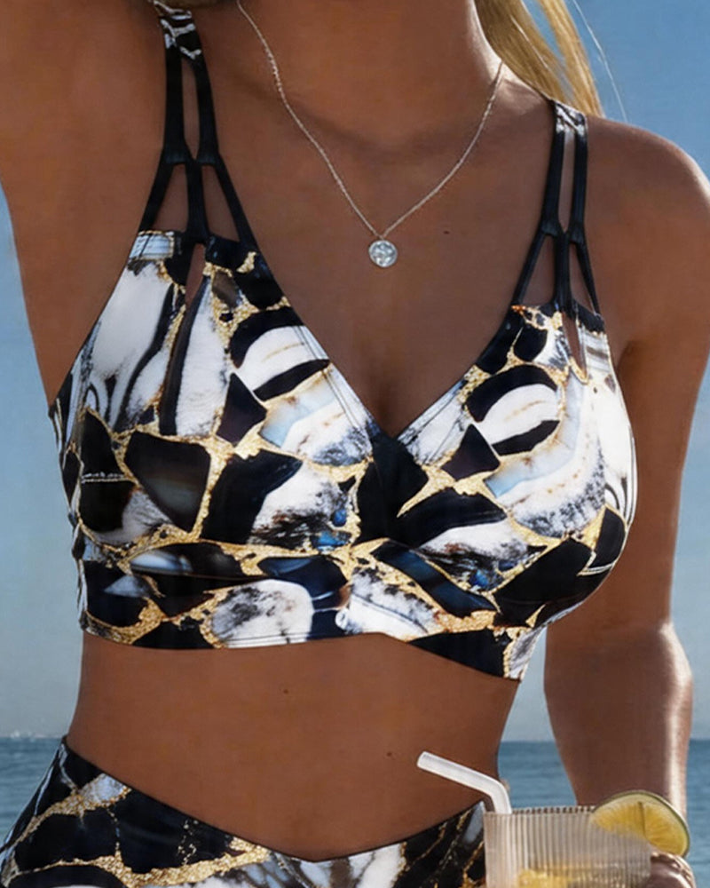 Luna | Women's V-Neck Strap Bikini with Regular Fit