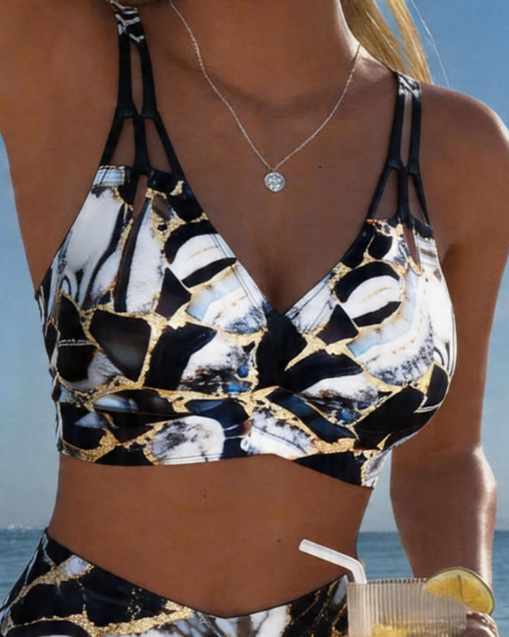 Luna | Women's V-Neck Strap Bikini with Regular Fit