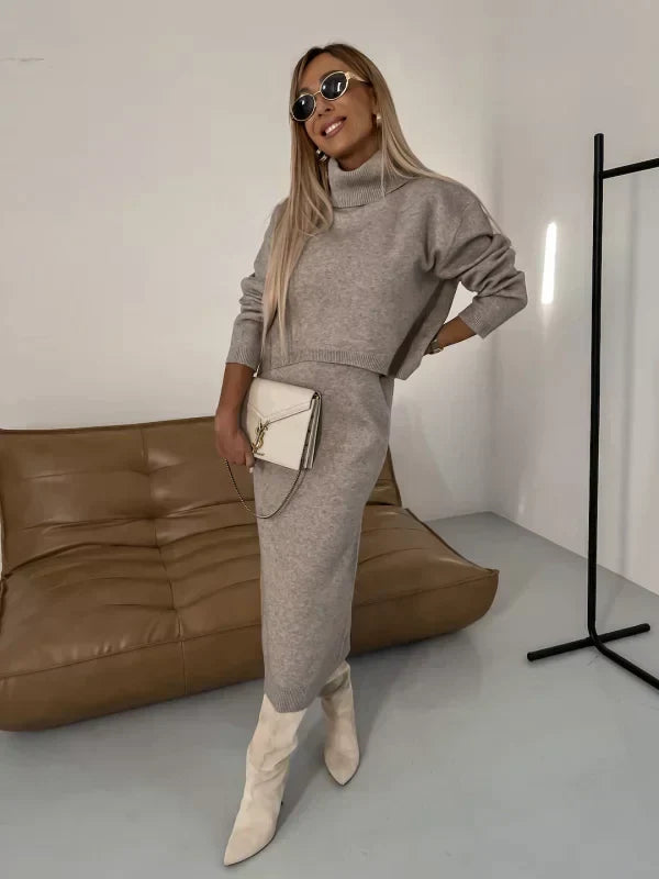 Celeste - Dress With Matching Turtleneck