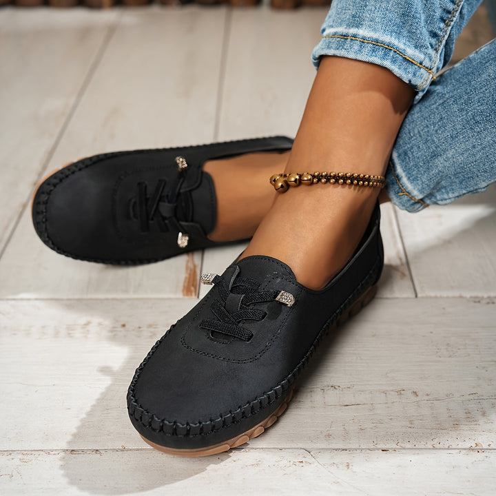 Orthelia™ – Supportive Cushioned Moccasins for Sensitive Feet