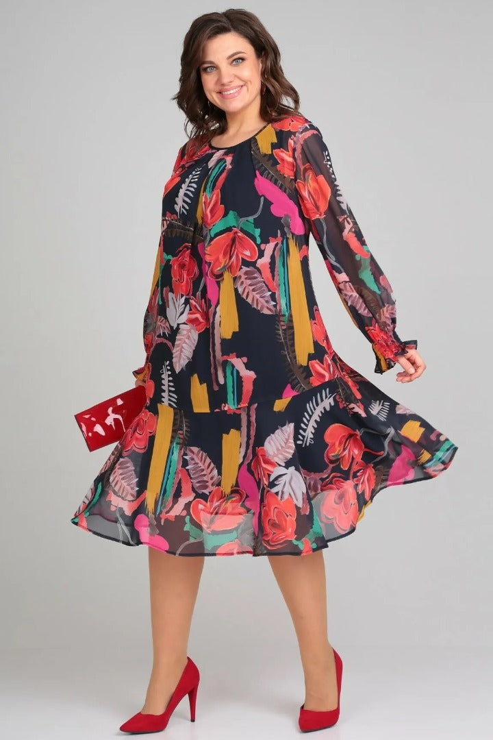Andrea™ - Fashionable Floral Dress