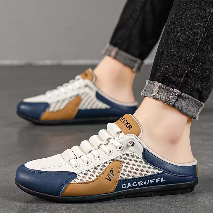 Men's Color-Block Backless Slip-On Sneakers