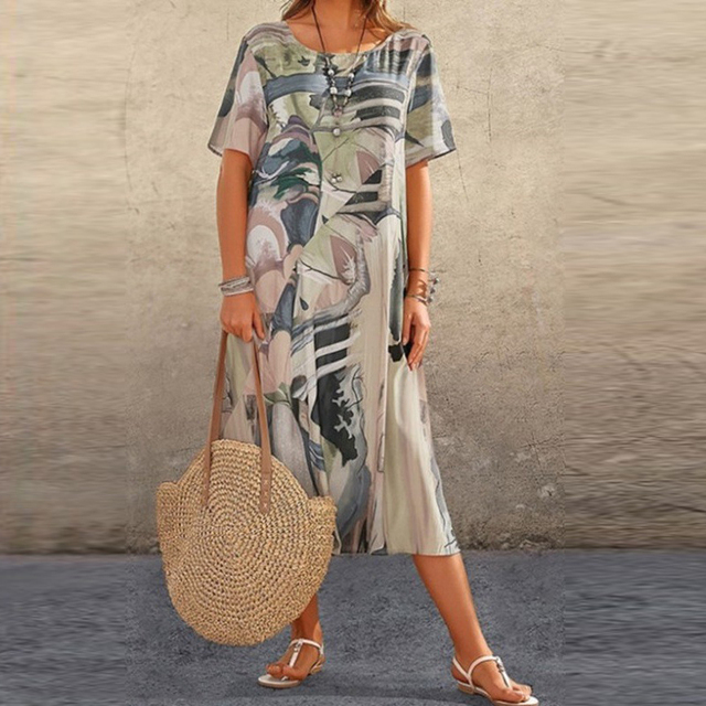Abigail™ - Comfortable Printed Dress
