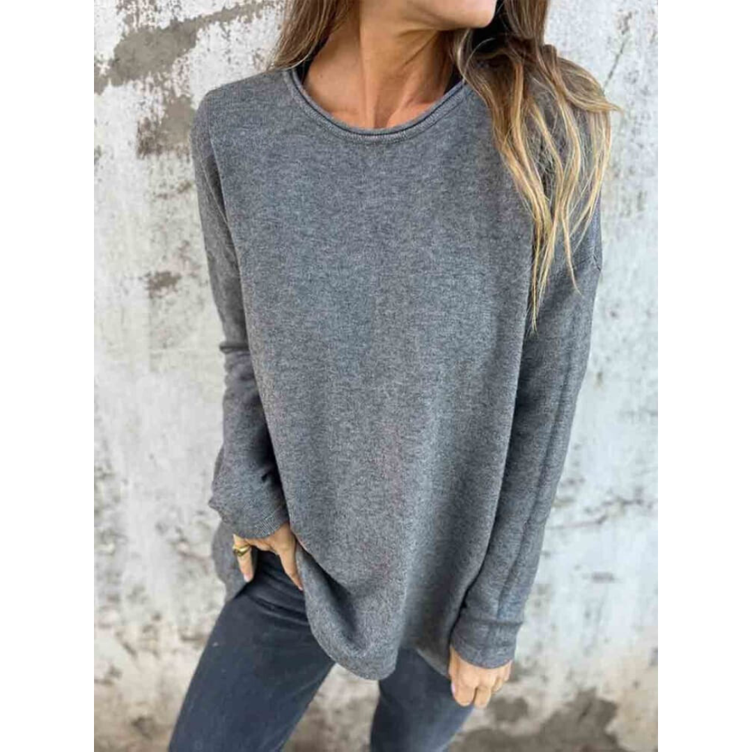 Sarah - Casual Knit Button-Up Shirt for Women
