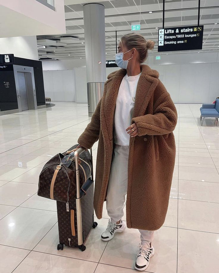 Zoe - Long Teddy Coat
