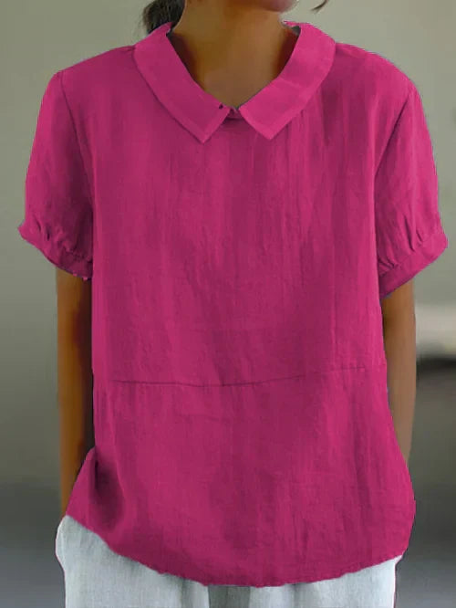 Amalie™ - Relaxed Fit Collared Blouse
