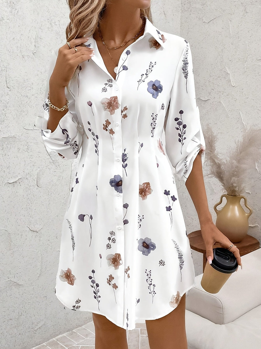 Maya™ - Elegant Floral Dress