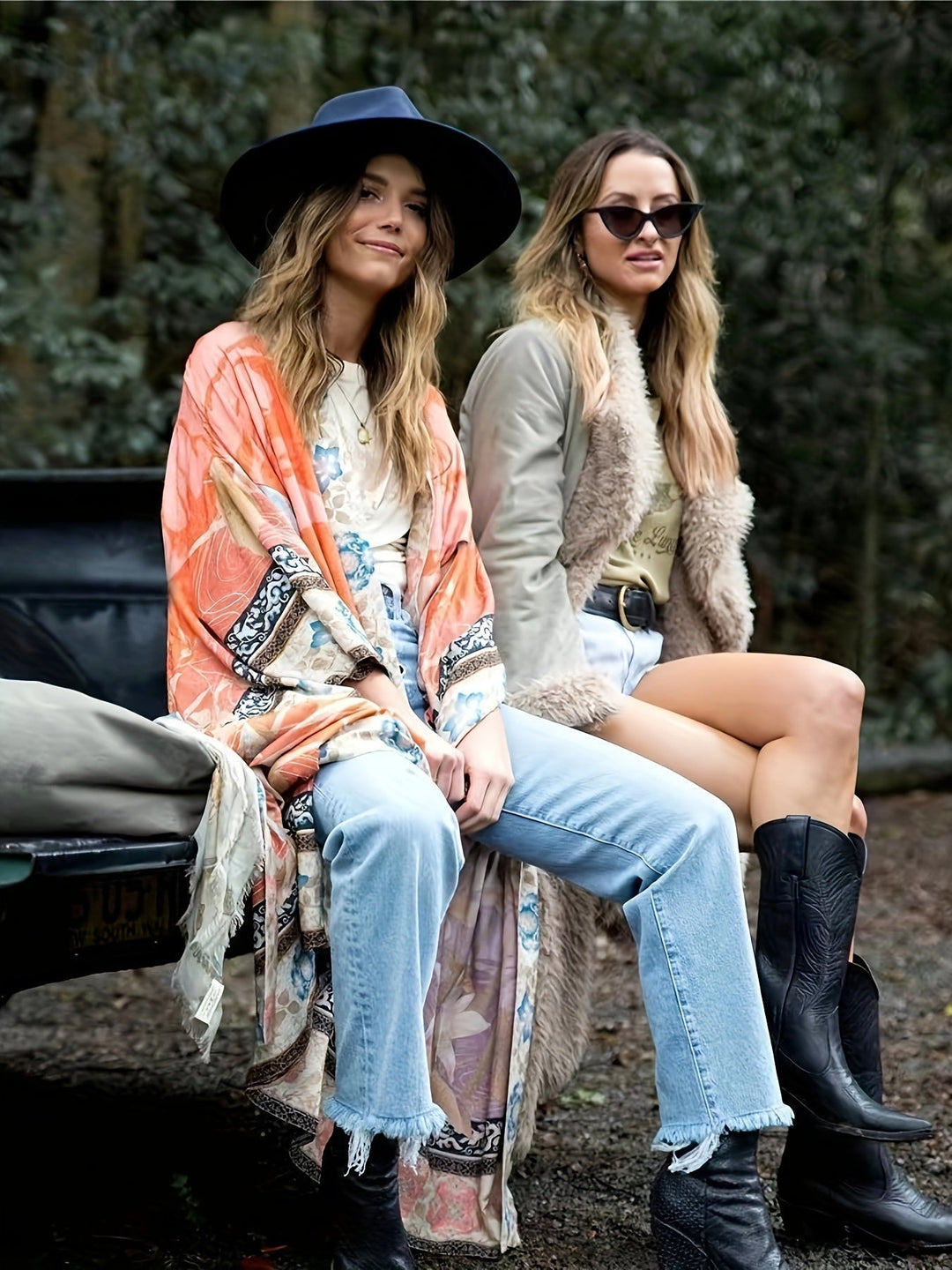 Isabella | Damen Maxi Kimono