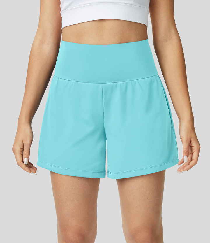 Luigia - 2-in-1 High-Waisted Yoga Shorts