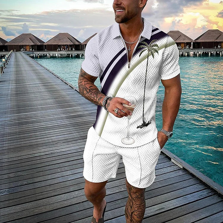 MAX | TROPICANA POLO SHIRT & SHORTS SET