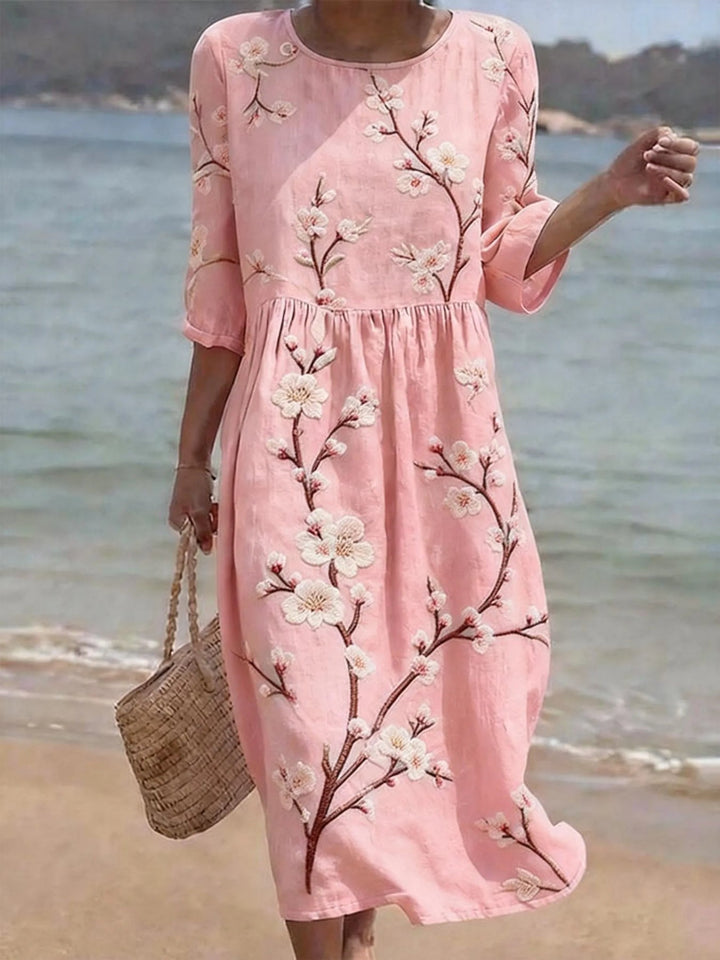 Luna | Casual dress with elbow-length sleeves