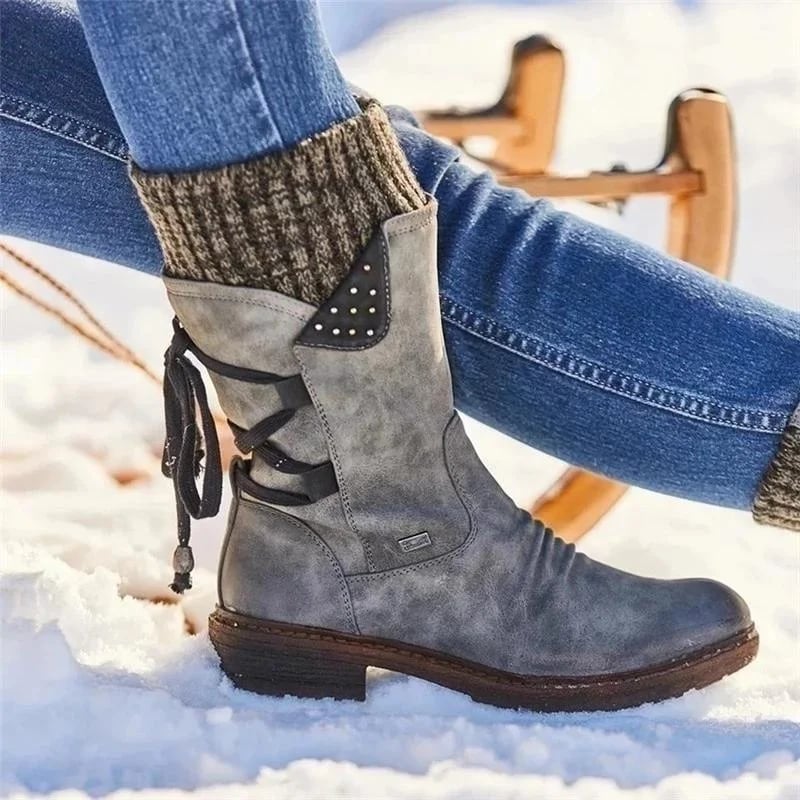 Valeria - Waterproof Boots with Zipper at the Calf