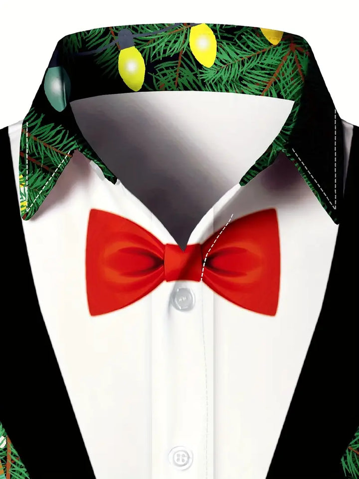 Christmas - Shirt With Tree Pattern