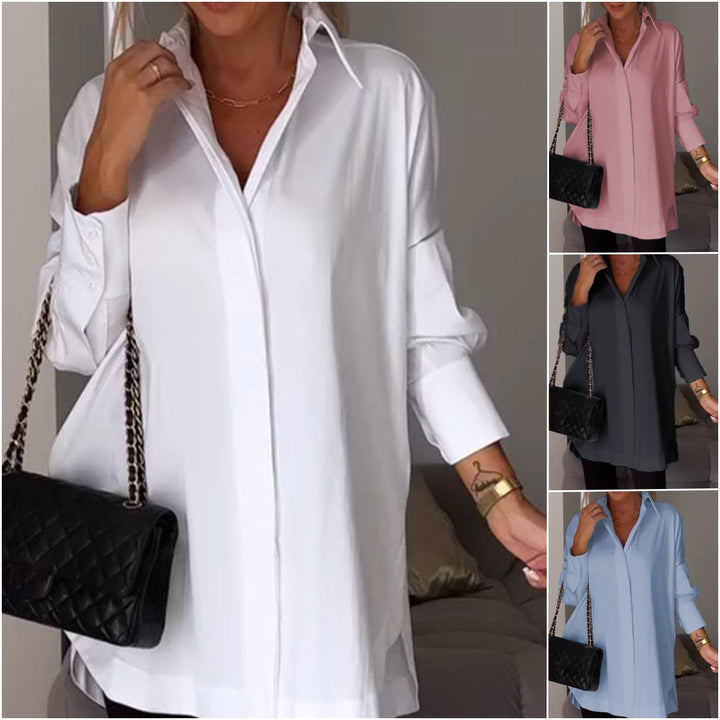 Edvige - Casual Shirt With Slit And Cuffs