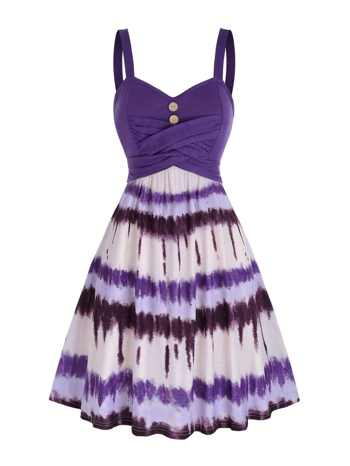 Gisele™ - Comfortable Sleeveless Tie-Dye Summer Dress