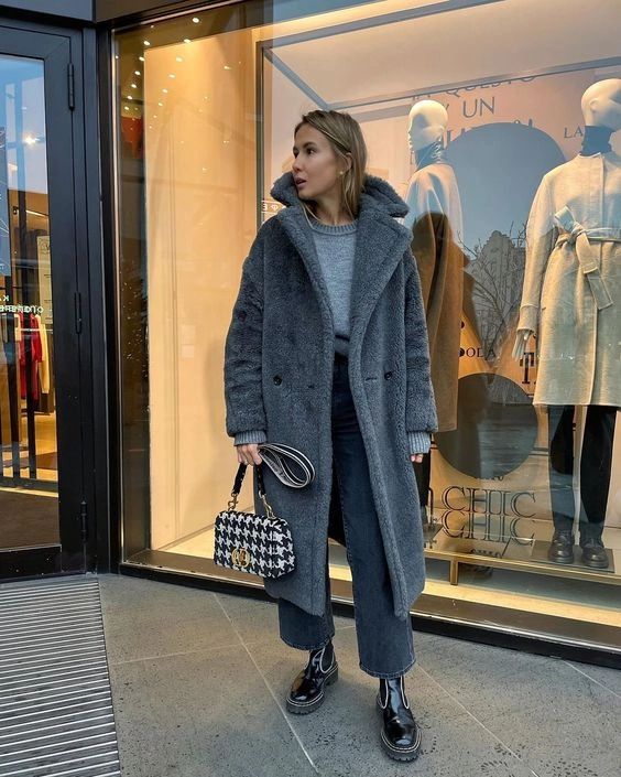 Zoe - Long Teddy Coat