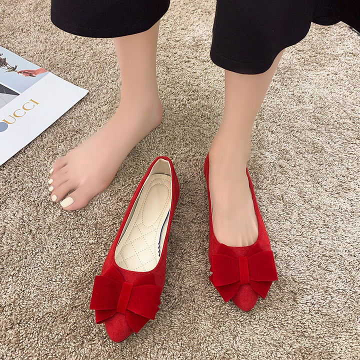 Chic women's bow shoes with stylish chunky heels