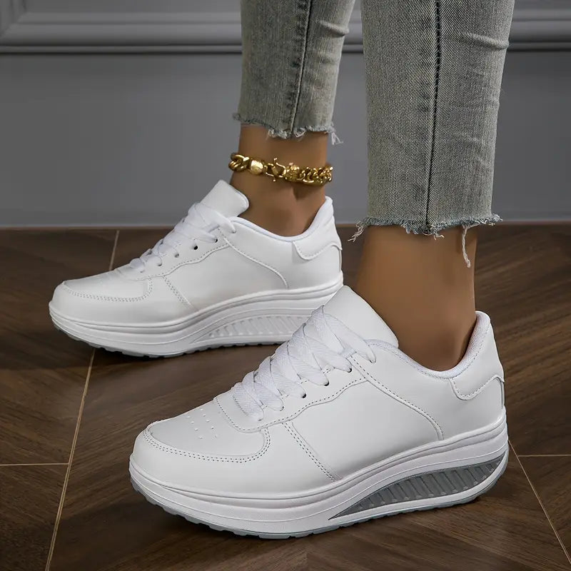 Breathable Platform Sneakers for Women's Fashion