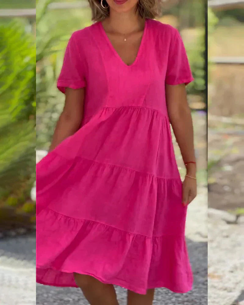 Zoey™ - Casual Summer V-Neck Dress