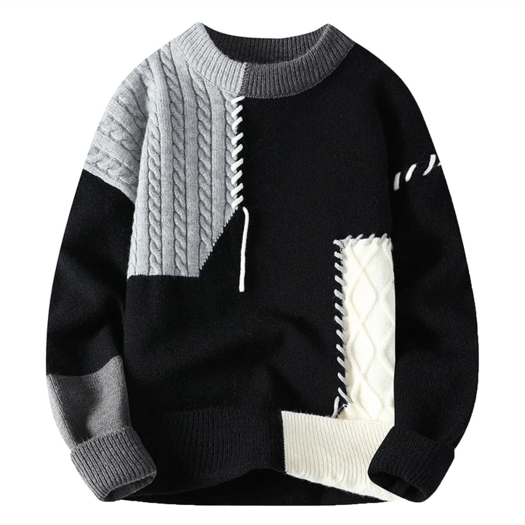 Francesca - Cozy Patchwork Pullover