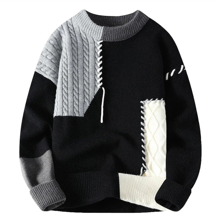 Francesca - Cozy Patchwork Pullover