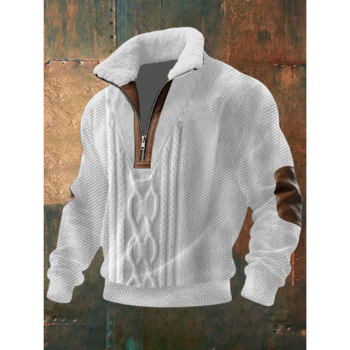 SILVORO | Fleece pullover with high collar