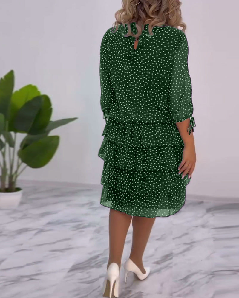 Tilly - Polka Dot Tiered Dress