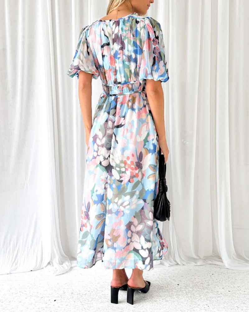 Sofie™ - Elegant Floral Dress