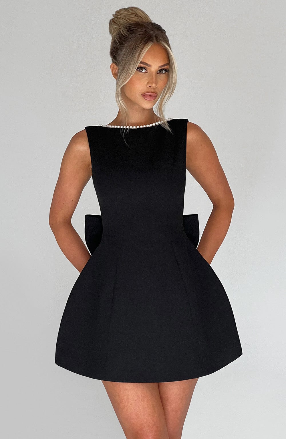Damen Ärmelloses Mini-Kleid