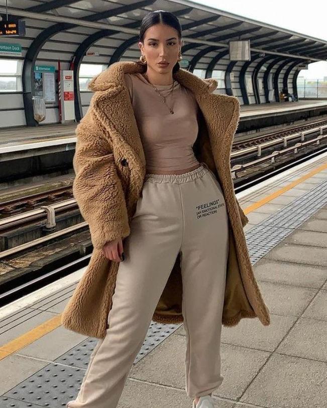 Zoe - Long Teddy Coat