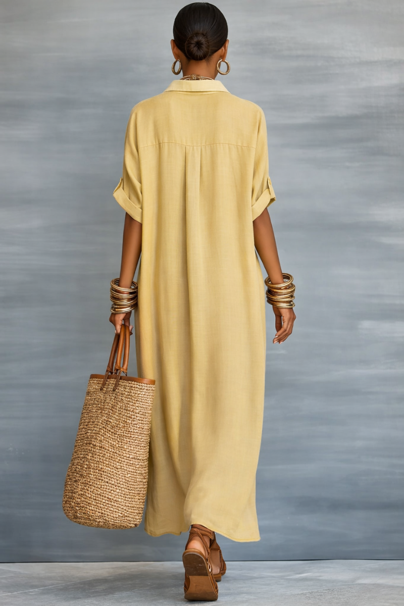 Manelle™ | Maxi Dress with Minimalist Design