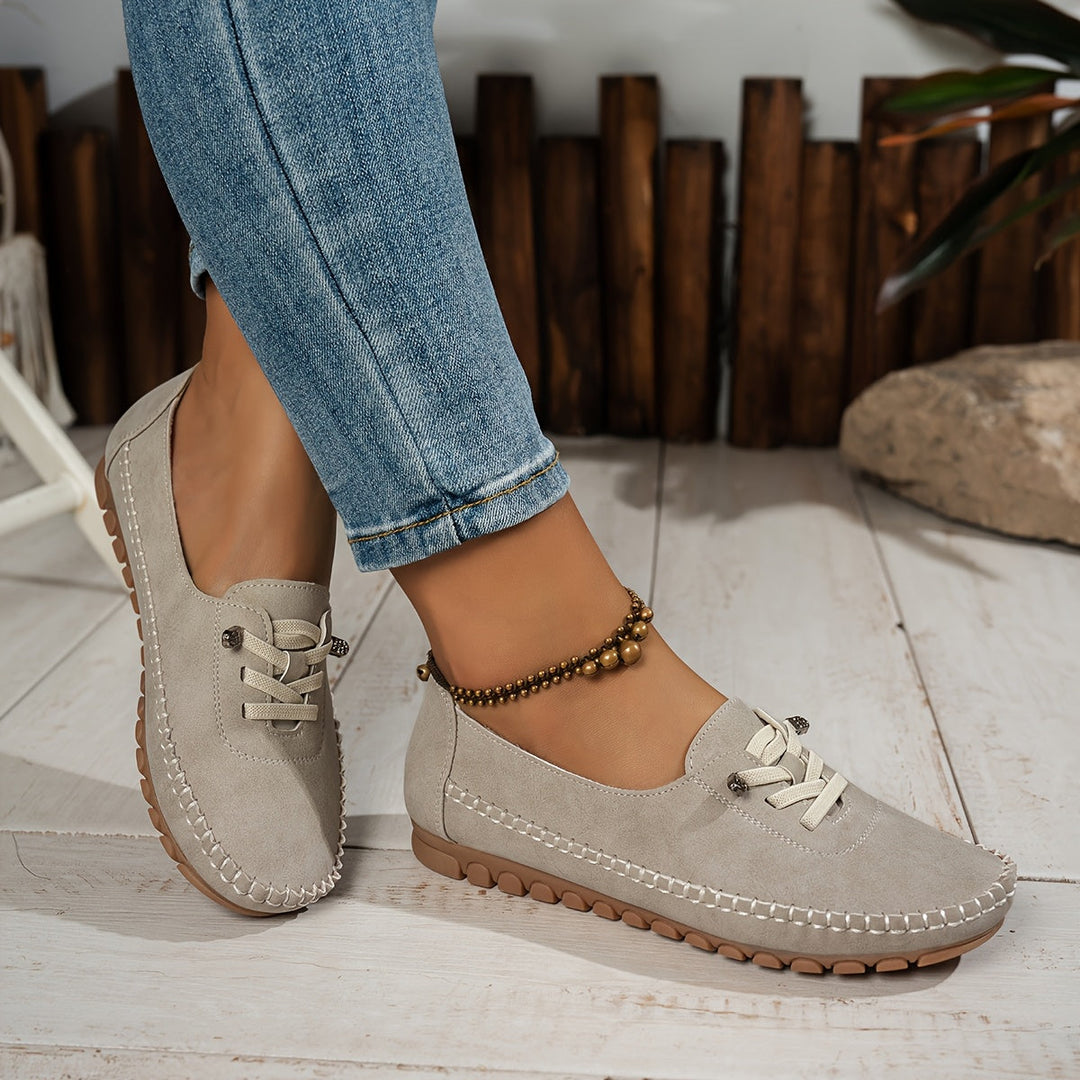 Orthelia™ – Supportive Cushioned Moccasins for Sensitive Feet