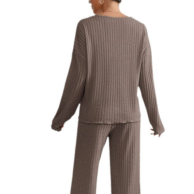 Grace - Women's High Waisted Leisure Suits with Long Pants