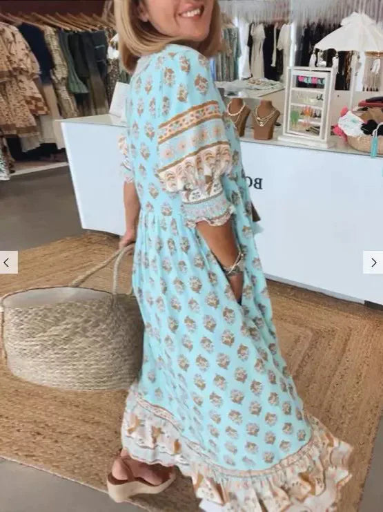 Celina™ - Elegant Floral Dress