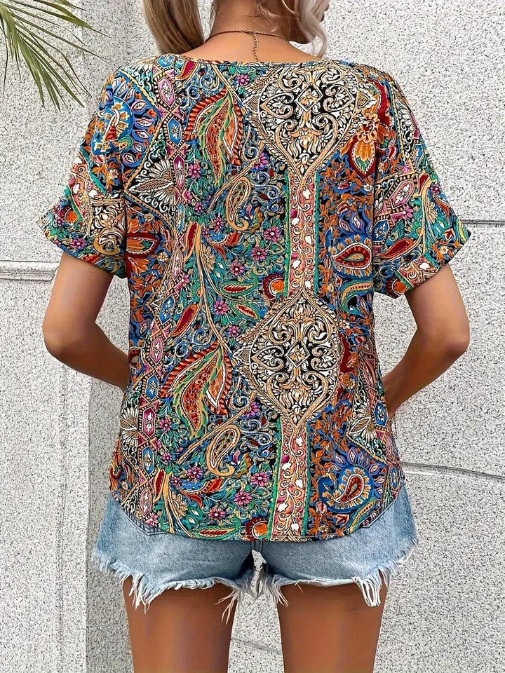Livia - Loose Summer Paisley Top